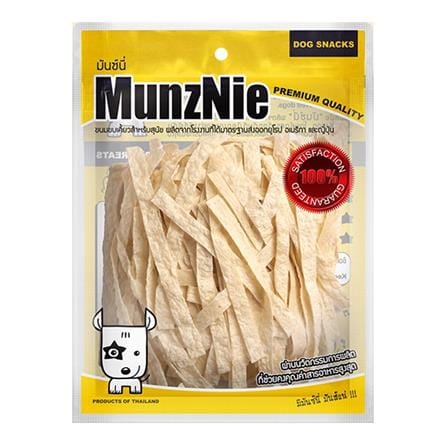 ขนมสุนัข MUNZNIE ปลาเส้น รสดั้งเดิมเส้นใหญ่ 80 ก._0