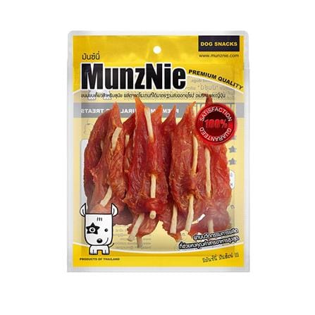 ขนมสุนัข MUNZNIE SOFT CRUNCH CHICKEN JERKY 160 ก._0
