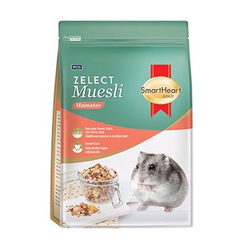 อาหารหนูแฮมเตอร์ SMARTHEART GOLD HAMSTER ZELECT MUESLI 500 ก.