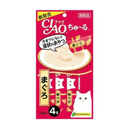 ขนมแมวเลีย CIAO-CHURU TUNA MAGURO แพ็ก 4 ชิ้น_0