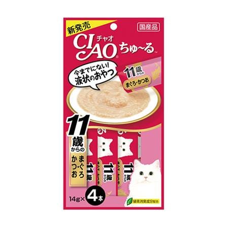 ขนมแมวเลีย CIAO-CHURU TUNA & COLLAGEN แพ็ก 4 ชิ้น_0