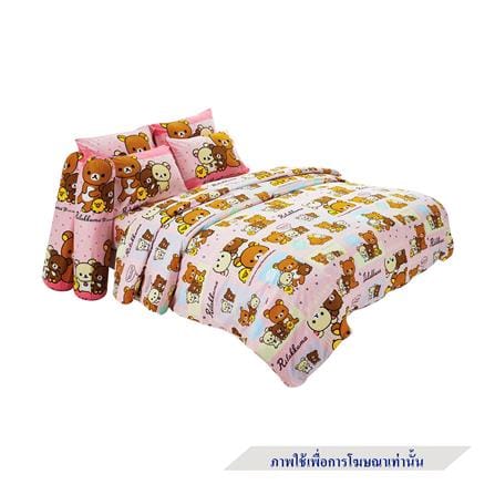 ชุดผ้าปูที่นอน 6 ฟุต 6 ชิ้น FOUNTAIN RILAKKUMA 70209-FTC109_0