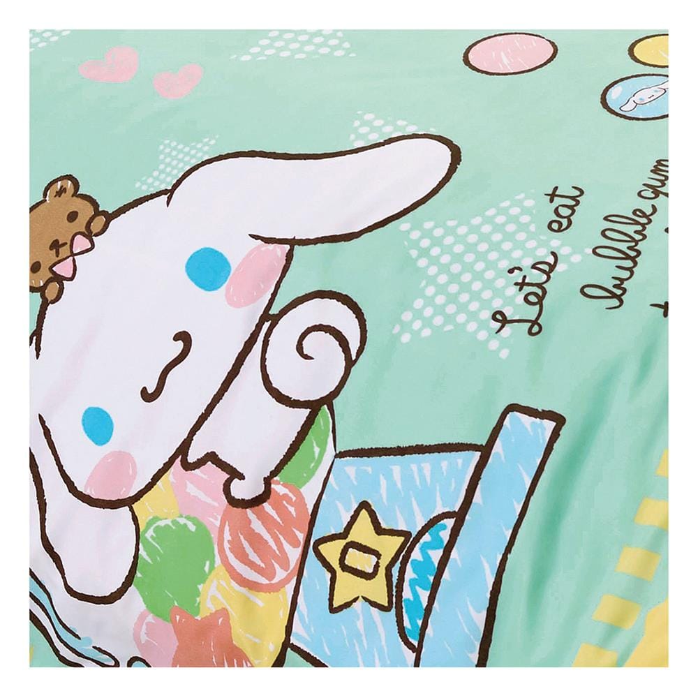 ชุดผ้าปูที่นอน 6 ฟุต 6 ชิ้น FOUNTAIN CINNAMOROLL 70209-FTC107
