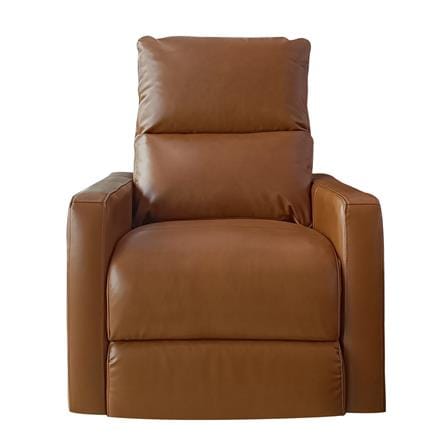 เก้าอี้ปรับเอนนอนและโยกได้ FURDINI LAGO HALF LEATHER สีน้ำตาล_1