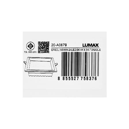 ดาวน์ไลท์ LED LUMAX 20-A0679 8.6 นิ้ว 24 วัตต์ DAYLIGHT/COOL WHITE/WARM WHITE สีขาว_7