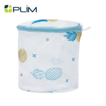 ถุงซักผ้าทรงกลม 16x16 ซม. PLIM ลายสับปะรด_0
