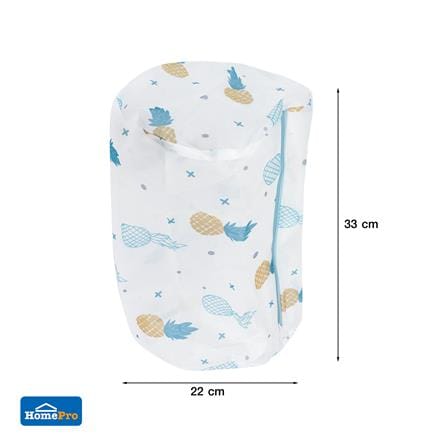 ถุงซักผ้าทรงรี 22x33 ซม. PLIM ลายสับประรด_4