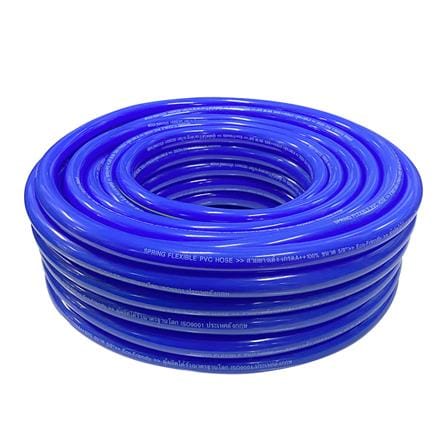 สายยางม้วน PVC เด้ง SPRING 5/8 นิ้ว x 30 ม. สีน้ำเงิน_0