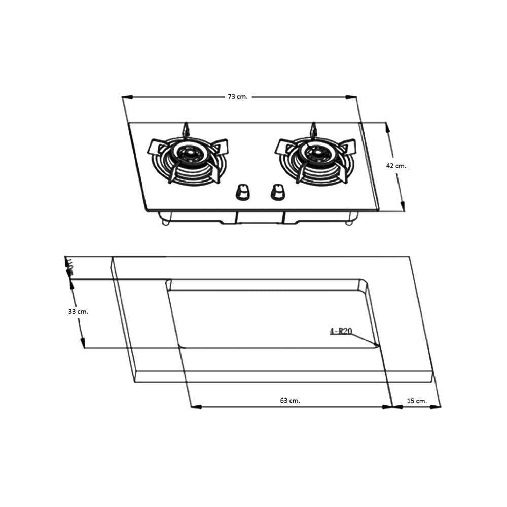 เตาฝัง+เครื่องดูดควัน FRANKE ARNO90XS+FHG7212
