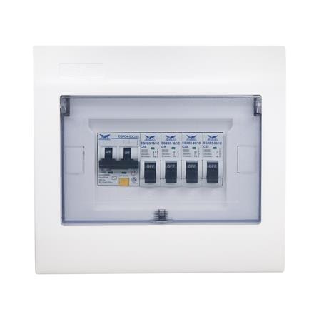 ชุดตู้คอนซูมเมอร์ยูนิต 4 ช่อง 50 แอมป์ พร้อมกันดูด RCBO EAGEL