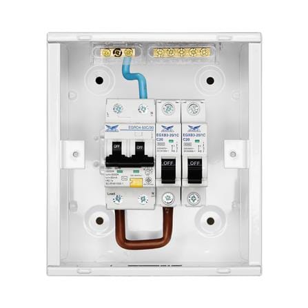 ชุดตู้คอนซูมเมอร์ยูนิต 2 ช่อง 50 แอมป์ พร้อมกันดูด RCBO EAGEL_6