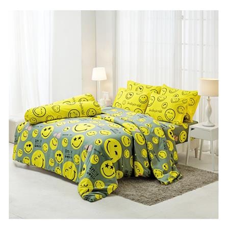 ชุดผ้าปูที่นอน 6 ฟุต 5 ชิ้น TULIP SMILEY WORLD 60012-DLC101_0