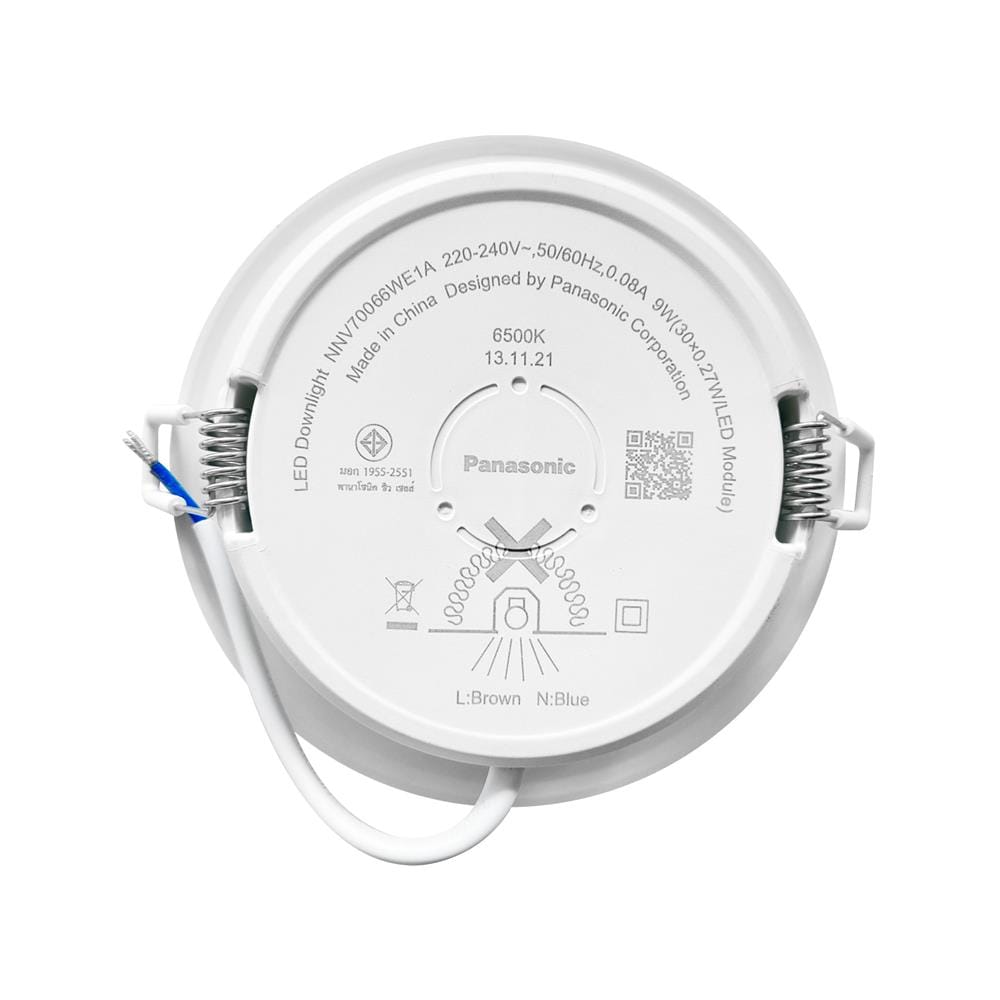 ดาวน์ไลท์ LED PANASONIC NNV70066WE1A 4 นิ้ว 9 วัตต์ DAYLIGHT สีขาว
