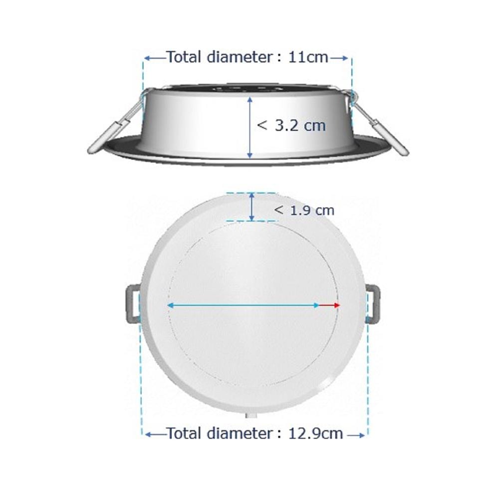 ดาวน์ไลท์ LED PANASONIC NNV70066WE1A 4 นิ้ว 9 วัตต์ DAYLIGHT สีขาว