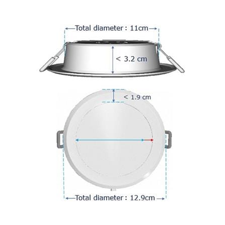 ดาวน์ไลท์ LED PANASONIC NNV70046WE1A 4 นิ้ว 9 วัตต์ COOL WHITE ขาว_6