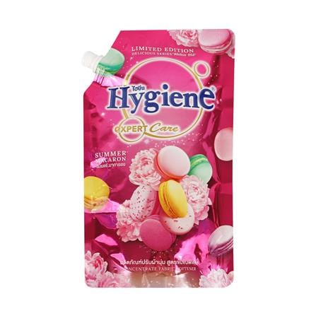 รีฟิลน้ำยาปรับผ้านุ่ม HYGIENE 490 มล. ซัมเมอร์ มาการอง 2แถม1_1
