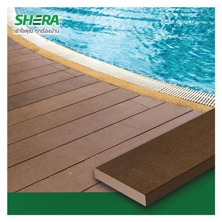 ไม้พื้น SHERA คัลเลอร์ทรู ลายเสี้ยน ขอบวี 15X300X2.5 ซม. สีทรอปิคอล โอ๊ค_2