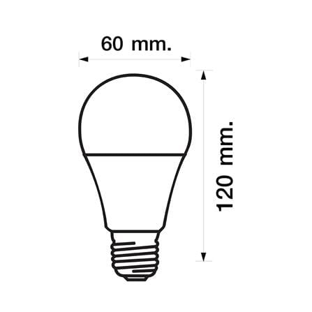 หลอดไฟ LED RACER A60 KIMMIE 13.5 วัตต์ WARM WHITE E27_3