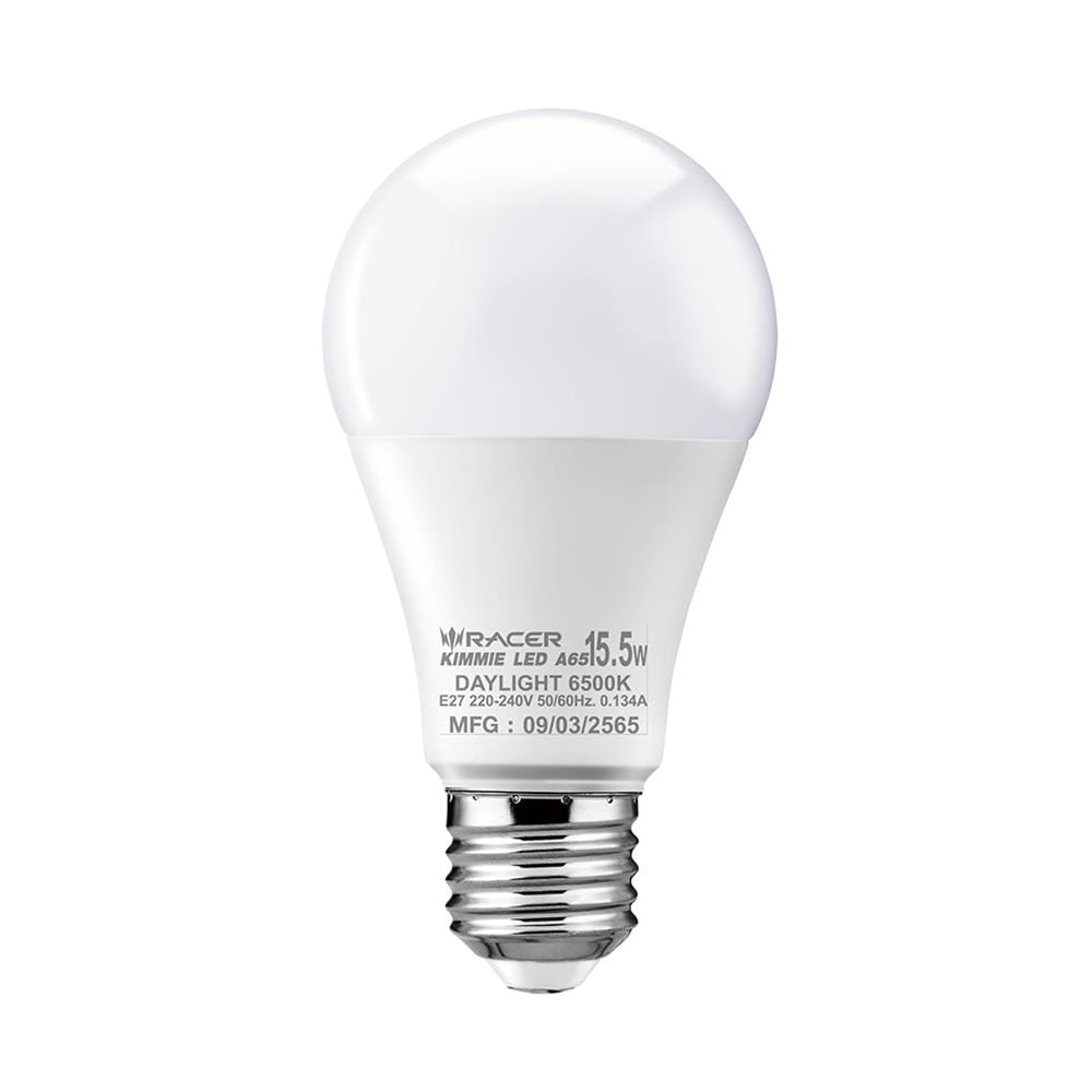 หลอดไฟ LED RACER A65 KIMMIE 15.5 วัตต์ DAYLIGHT E27