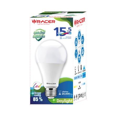 หลอดไฟ LED RACER A65 KIMMIE 15.5 วัตต์ DAYLIGHT E27_1