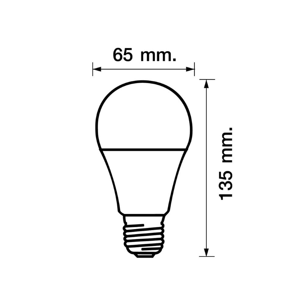 หลอดไฟ LED RACER A65 KIMMIE 18.5 วัตต์ DAYLIGHT E27