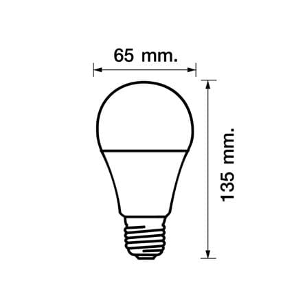 หลอดไฟ LED RACER A65 KIMMIE 18.5 วัตต์ DAYLIGHT E27_3