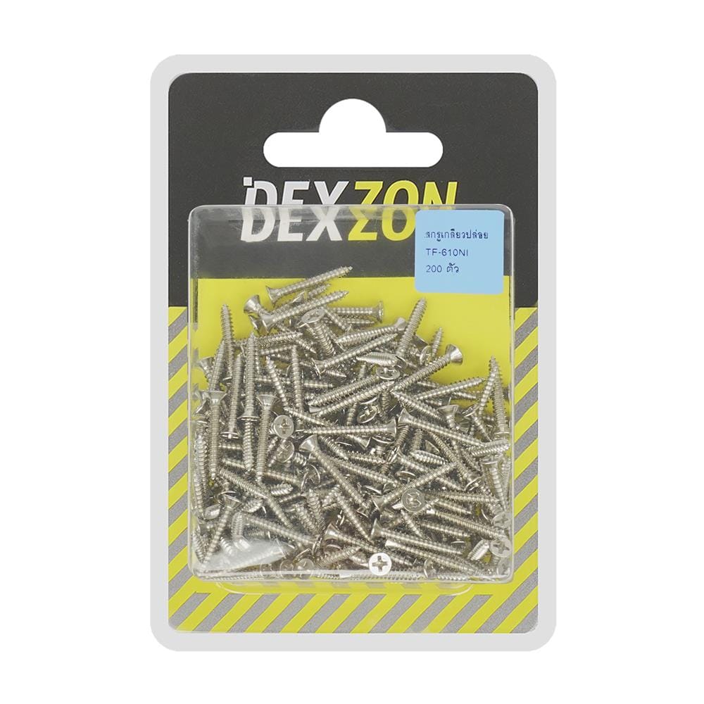 สกรูเกลียวปล่อย TF DEXZON 6X1 นิ้ว แพ็ก 200 ชิ้น