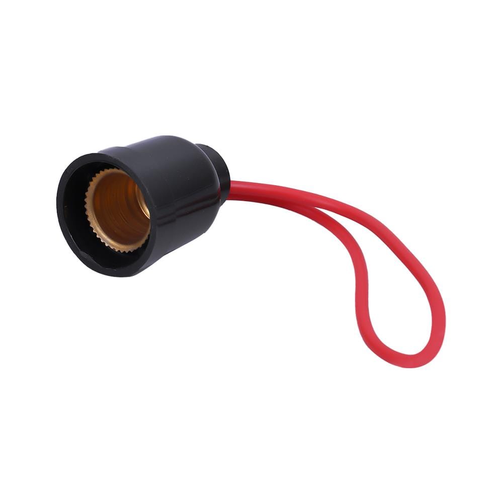 ขั้วห้อยไฟเกลียว SANTORY E-14 LH-15 สีดำ