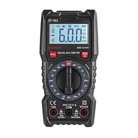 ดิจิตอลมัลติมิเตอร์ SUMO DT-991 สีดำ
