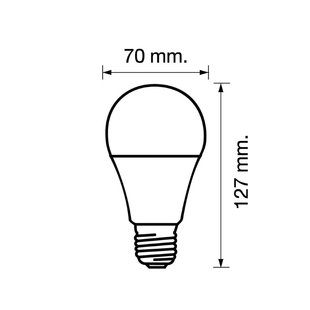 หลอด LED RACER A70 KIMMIE 20.5 วัตต์ DAYLIGHT E27