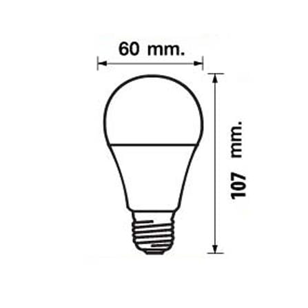 หลอด LED RACER A60 KIMMIE 7 วัตต์ WARM WHITE  E27_3