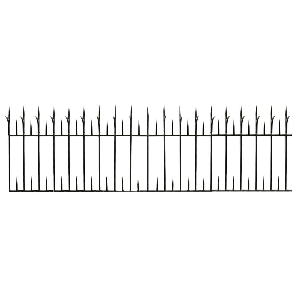 รั้วเหล็กสำเร็จรูป SPIKE 1003 0.6X2 ม. สีดำ