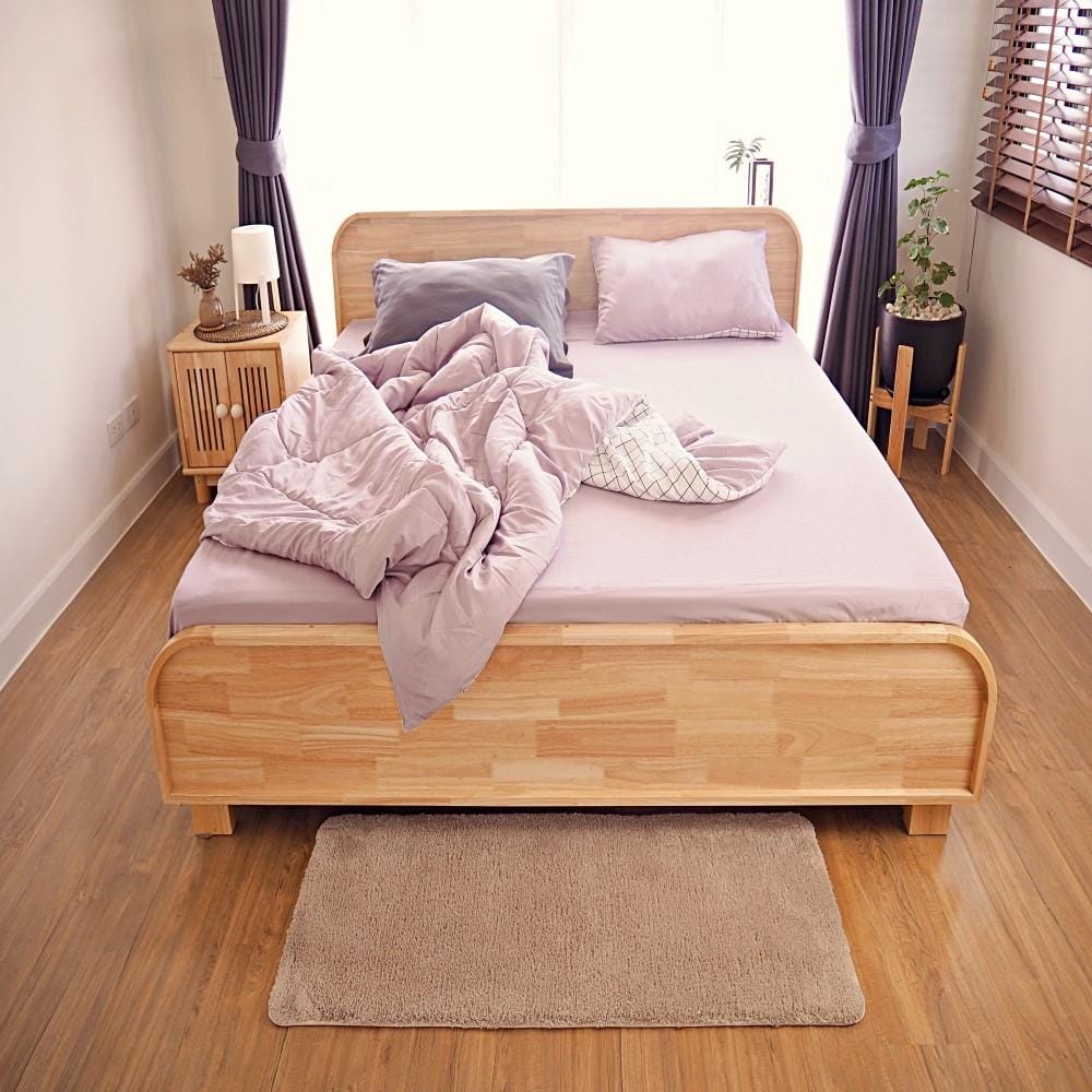 เตียง 6 ฟุต BAAN FURNITURE HESTIA สีไม้ธรรมชาติ