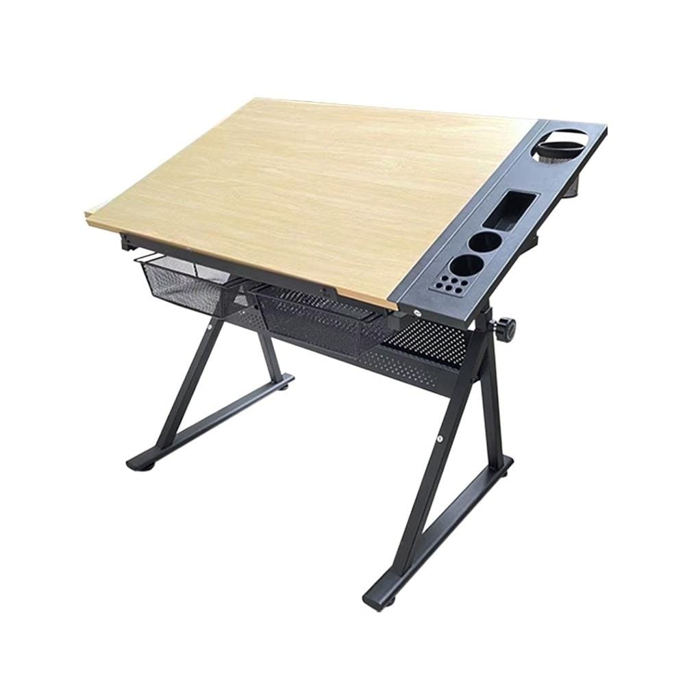 D.I.Y. โต๊ะเขียนแบบ DESKSPACE W90 DESKS-DESK1 สีน้ำตาล/ดำ