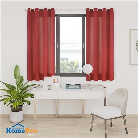 ผ้าม่าน EYELET HOME LIVING STYLE WAFFLE UV 140X160 ซม. สีแดง_5