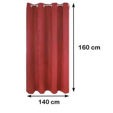ผ้าม่าน EYELET HOME LIVING STYLE WAFFLE UV 140X160 ซม. สีแดง_7