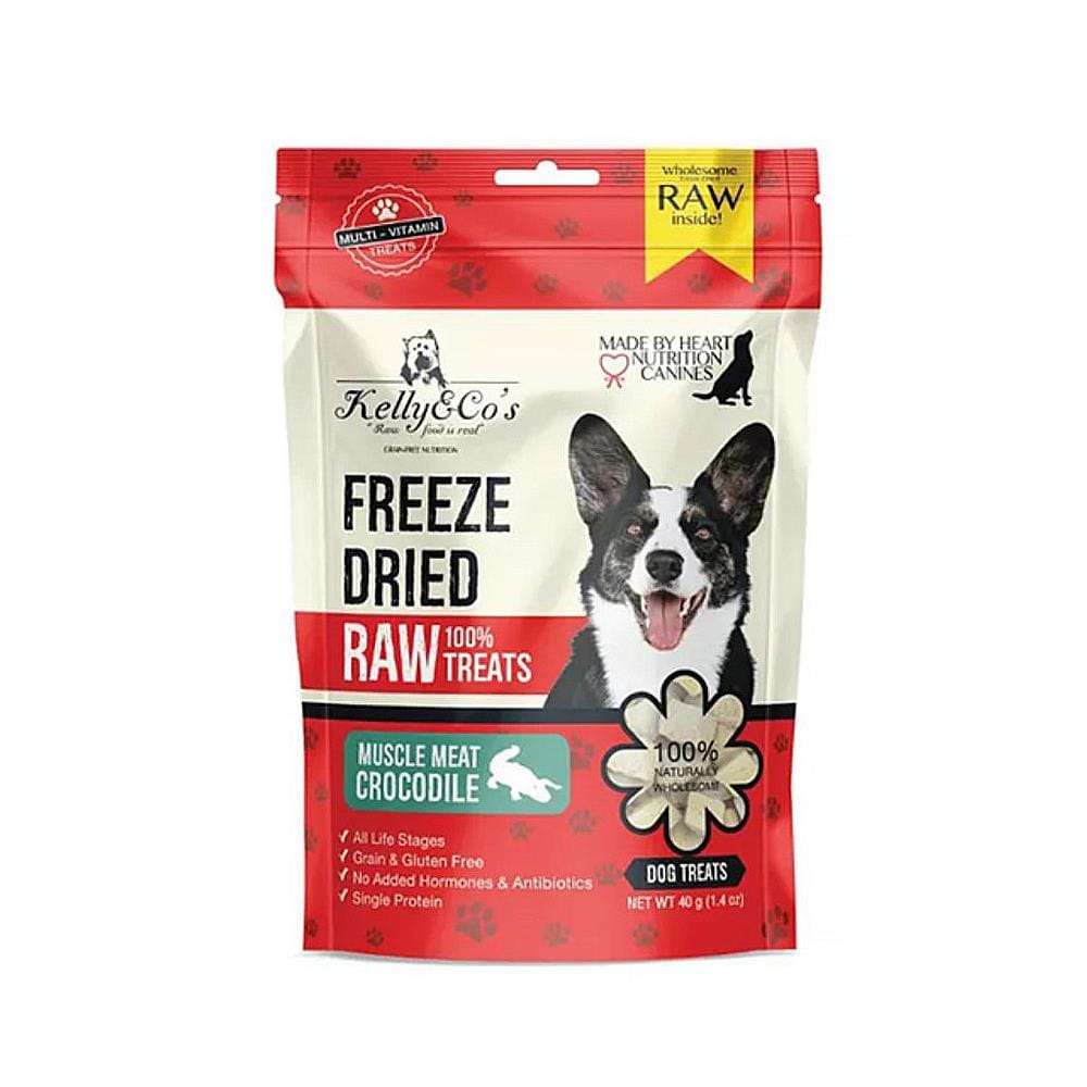 ขนมสุนัข KELLY&CO FREEZEDRIED CROCODILE 40 ก.