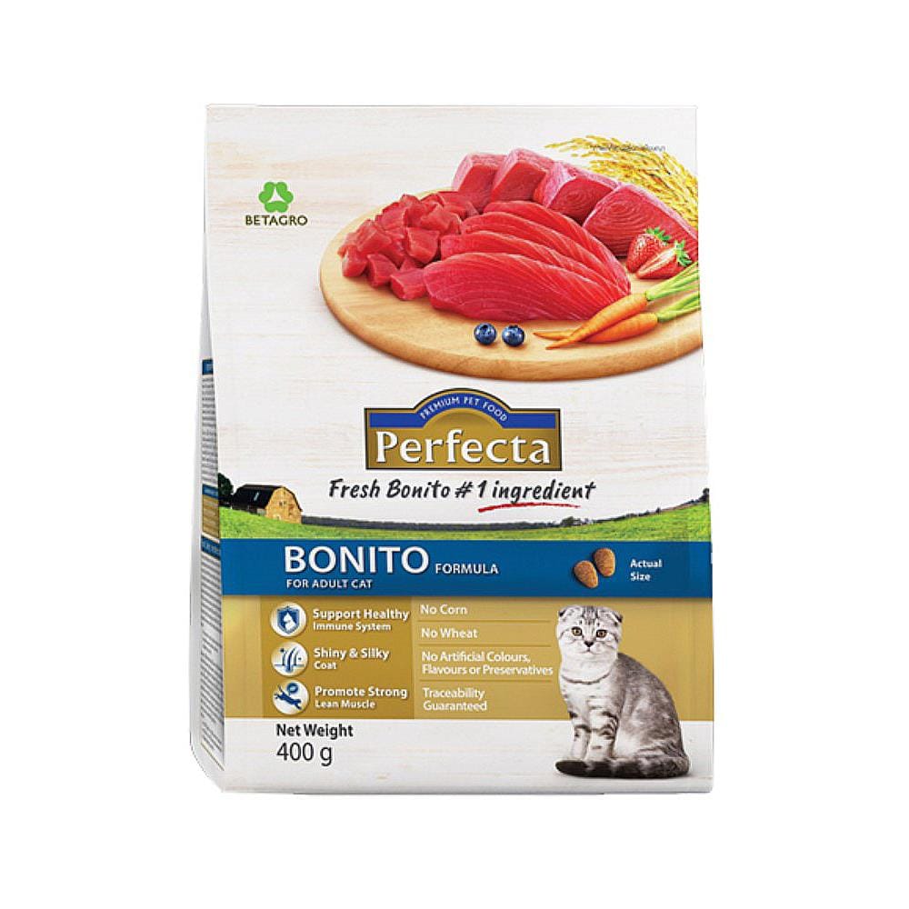 อาหารแมว PERFECTA ADULT BONITO 0.4 กก.