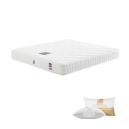 ที่นอนสปริง 5 ฟุต DUNLOPILLO รุ่น RADIANCE พร้อมหมอนหนุน 2 ชิ้น
