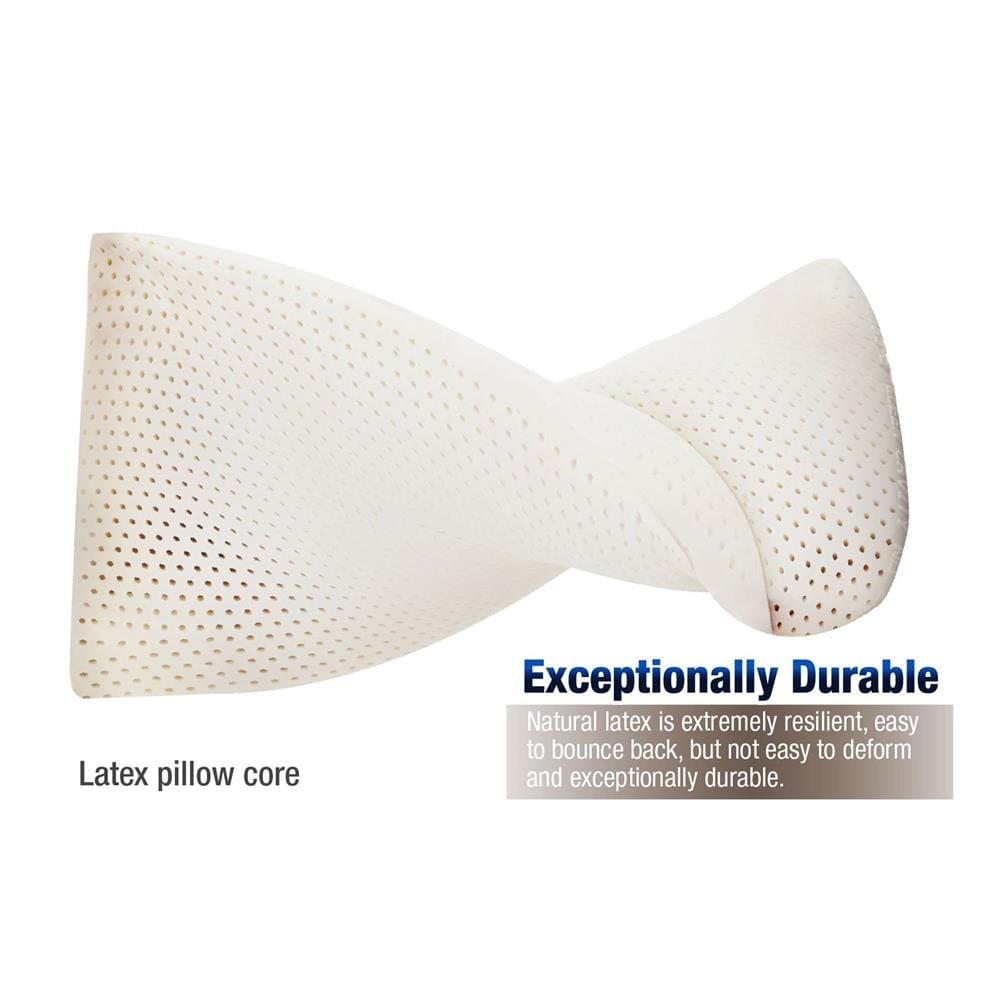 หมอนสุขภาพ ยางพารา LOTUS TALALAY MEDIUM 20x30 นิ้ว สีขาว