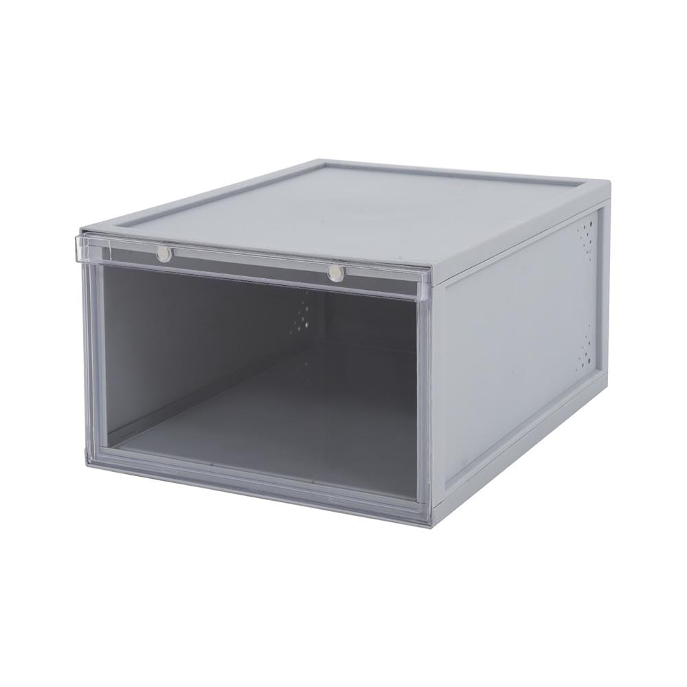 กล่องรองเท้า STACKO MAGNETIC LOCK MONO 28X37X18.3 ซม. สีเทา_1