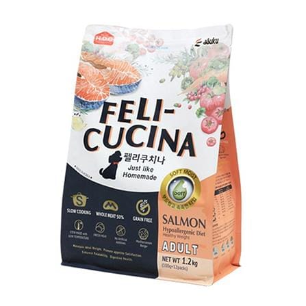 อาหารสุนัข FELICUCINA SOFT KIBBLE SALMON 1.2 กก._0