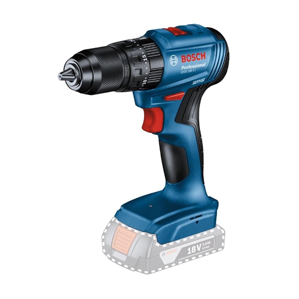สว่านไร้สาย (เฉพาะตัวเครื่อง) BOSCH GSB185-LI 13มม . 18 โวลต์