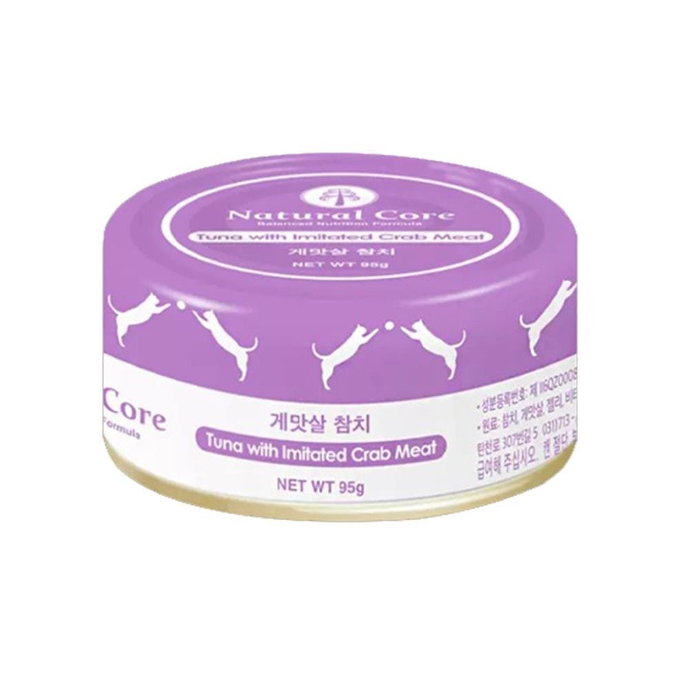 อาหารเปียกแมว NATURAL CORE ทูน่าและเนื้อปู 95 ก.