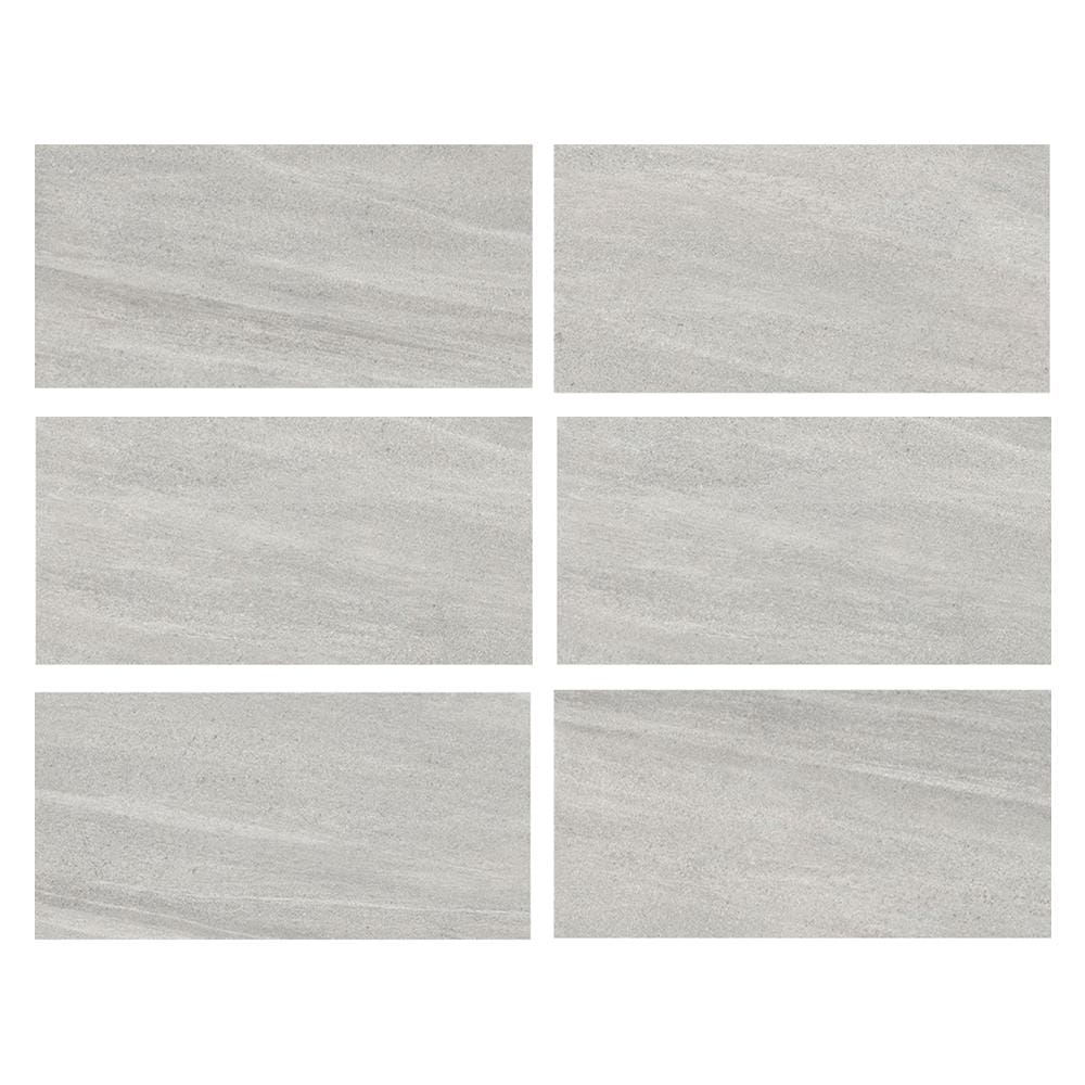 กระเบื้องพื้นพอร์ซเลน 30x60 ซม. CAMPANA บีทูมินัส บลองโค เทา PM 1.44M2