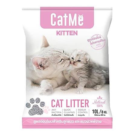 ทรายแมวภูเขาไฟ CATME สูตร KITTEN อ่อนโยนสำหรับลูกแมวและแมวผิวแพ้ง่าย 10 ลิตร_0