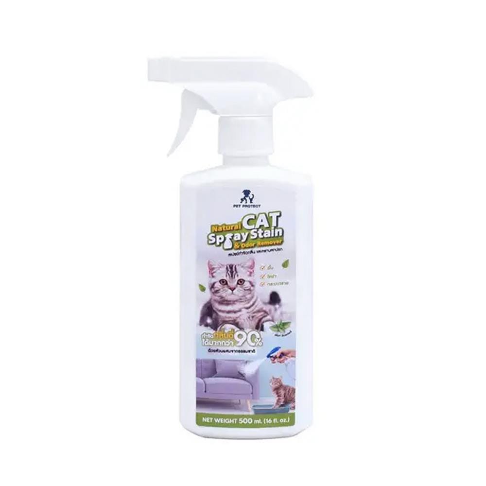 สเปรย์ฉีดอเนกประสงค์ สำหรับแมว PET PROTECT กลิ่นมิ้นท์ 500 มล.
