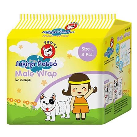 โอบิสุนัข SUKINA PETTO SIZE L 8 ชิ้น