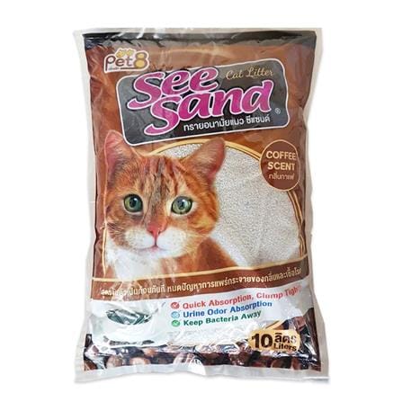 ทรายแมว SEASAND BENTONITE COFFEE 10 ลิตร_0