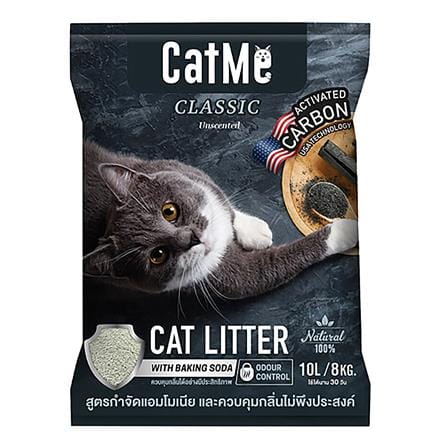 ทรายแมวภูเขาไฟ CATME สูตร ACTIVATED CARBON 10 ลิตร_0